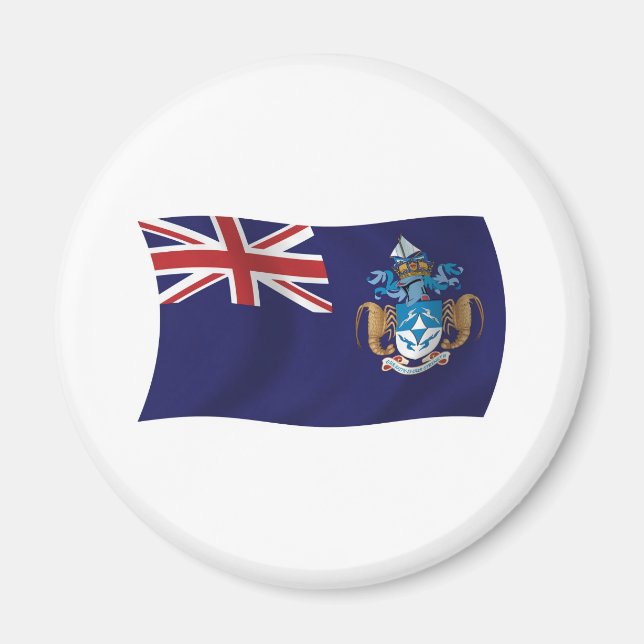 Imán de la bandera de Tristan Da Cunha (Frente)