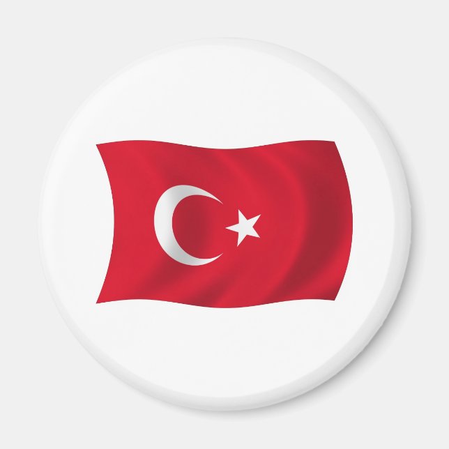 Imán de la bandera de Turquía (Frente)