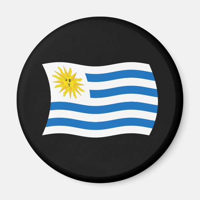 Imán de la Bandera de Uruguay (Frente)