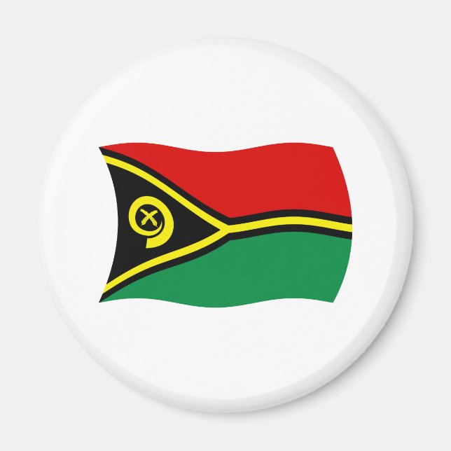 Imán de la bandera de Vanuatu (Frente)