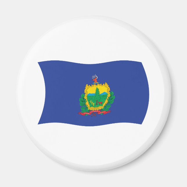 Imán de la bandera de Vermont (Frente)