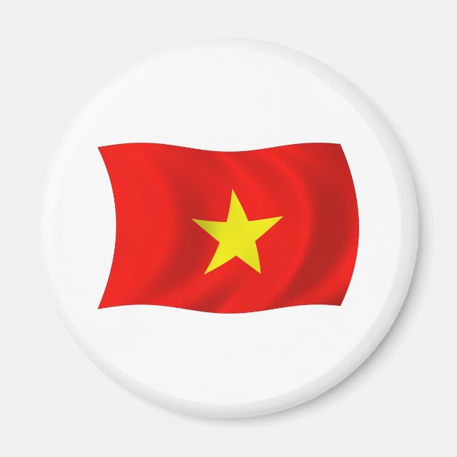 Imán de la bandera de Vietnam (Frente)