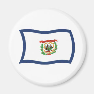 Imán de la bandera de Virginia Occidental