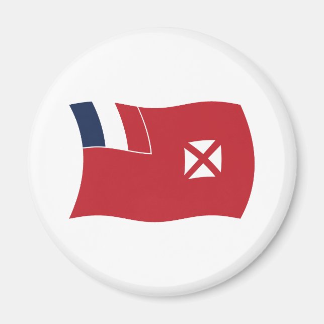 Imán de la bandera de Wallis y Futuna (Frente)