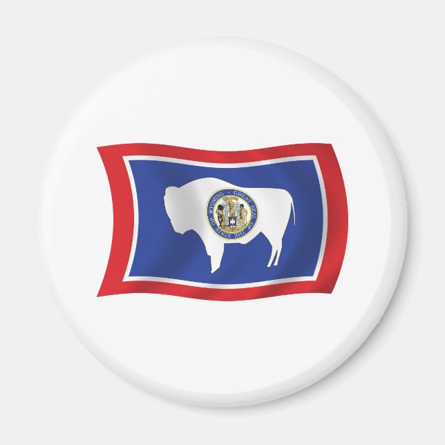 Imán de la bandera de Wyoming (Frente)