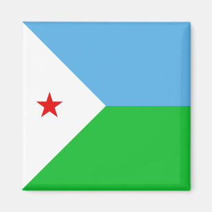 Imán de la bandera de Yibuti