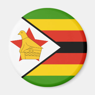 Imán de la bandera de Zimbabwe