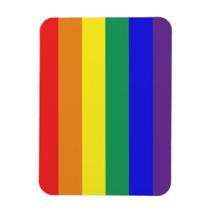 Imán de la bandera del arco iris de LGBT