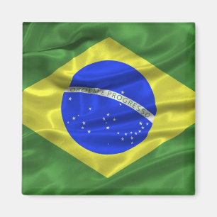 Imán de la bandera del Brasil