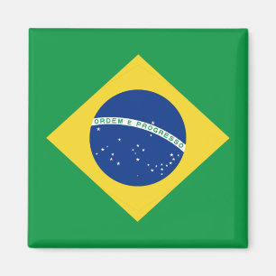Imán de la bandera del Brasil