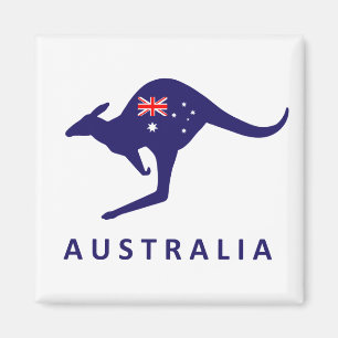 IMÁN DE LA BANDERA DEL CANGURO DE AUSTRALIA