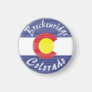 imán de la bandera del círculo de Breckenridge Col