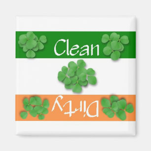 Imán de la bandera del día de St Patrick limpio 