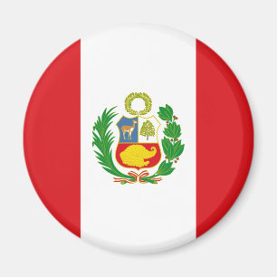 Imán de la bandera del estado de Perú