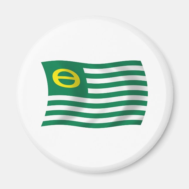 Imán de la Bandera del Movimiento Ecologista (Frente)
