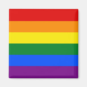 Imán de la bandera del orgullo arcoiris