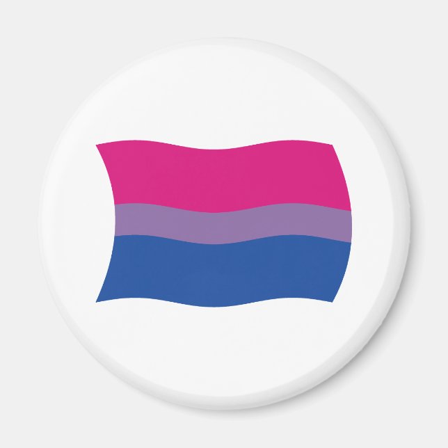 Imán de la Bandera del Orgullo Bisexual (Frente)