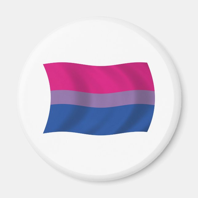 Imán de la Bandera del Orgullo Bisexual (Frente)