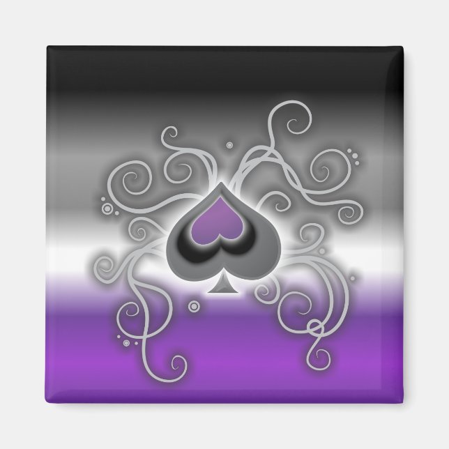 Imán de la bandera del orgullo del cuadrado del lo (Frente)