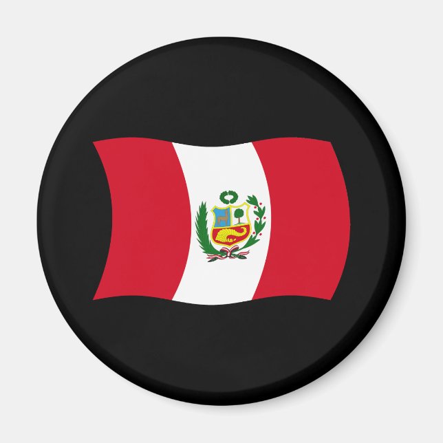 Imán de la Bandera del Perú (Frente)