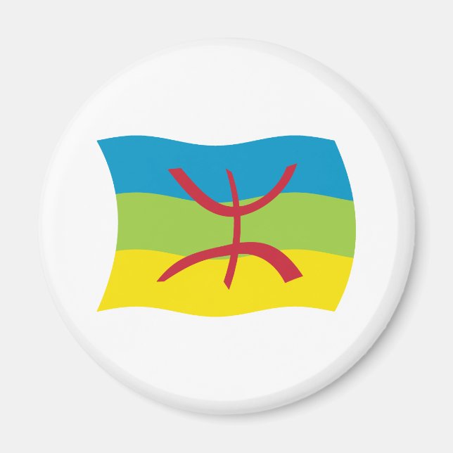 Imán de la Bandera del Pueblo Bereber (Frente)