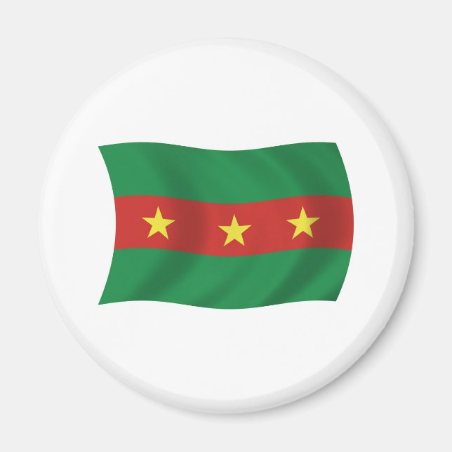 Imán de la Bandera del Pueblo Ewe (Frente)