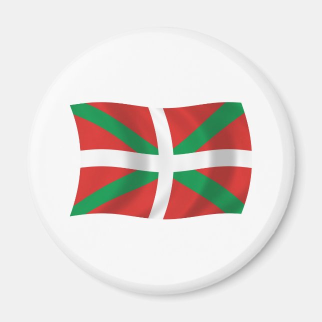 Imán de la Bandera del Pueblo Vasco (Frente)