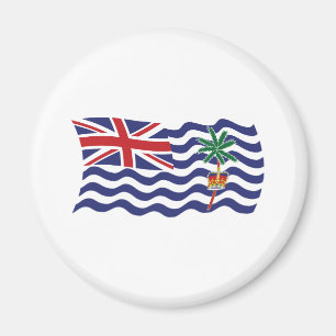 Imán de la bandera del Territorio Británico del Oc