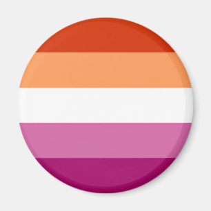 Imán de la bandera lésbica LGBT