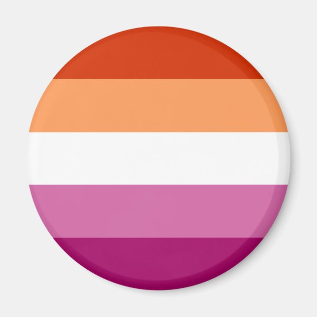 Imán de la bandera lésbica LGBT (Frente)