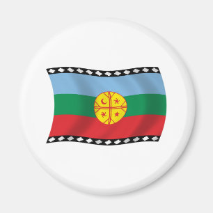 Imán de la Bandera Mapuche