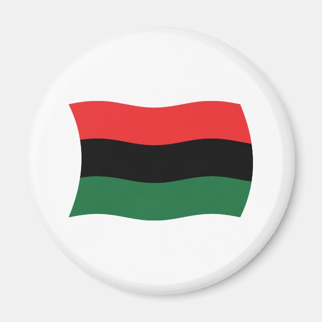 Imán de la Bandera Panafricana (UNIA) (Frente)