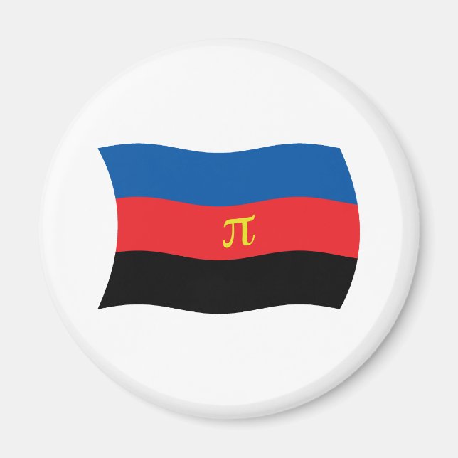 Imán de la Bandera Poliamorosa (Frente)