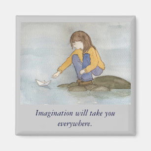 Imán de la barca de papel