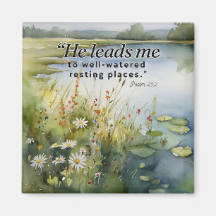 Imán de la Biblia Verse Fridge - Salmos 23