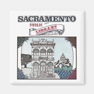 Imán de la biblioteca pública de Sacramento
