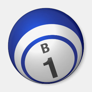 Imán de la bola del bingo B1
