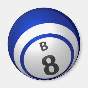 Imán de la bola del bingo B8