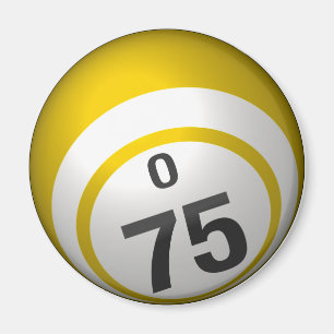 Imán de la bola del bingo de O 75