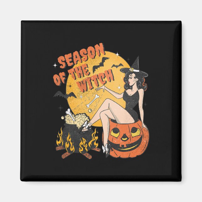 Imán De la Bruja Halloween Samhain 1 (Frente)