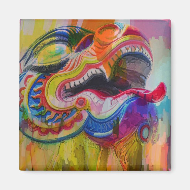 Imán de la cabeza del dragón (Frente)