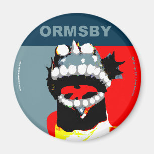 Imán de la campaña de Ormsby redondo
