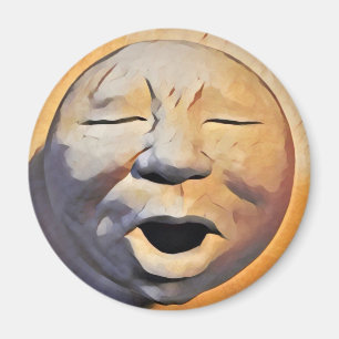 Imán de la cara de la luna