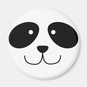 Imán de la cara de la panda