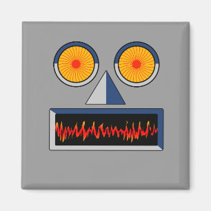 Imán de la cara del robot
