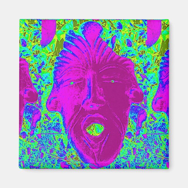 imán de la cara púrpura (Frente)