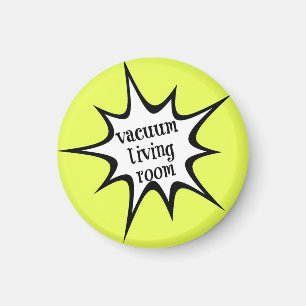 imán de la carta de la tarea - sala de estar del