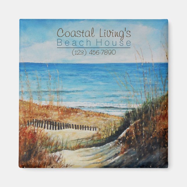 Imán de la Casa de Vacaciones de las Dunas de Aren (Frente)