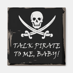 Imán de la charla del pirata de la diversión