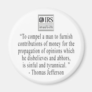 Imán de la cita de Jefferson